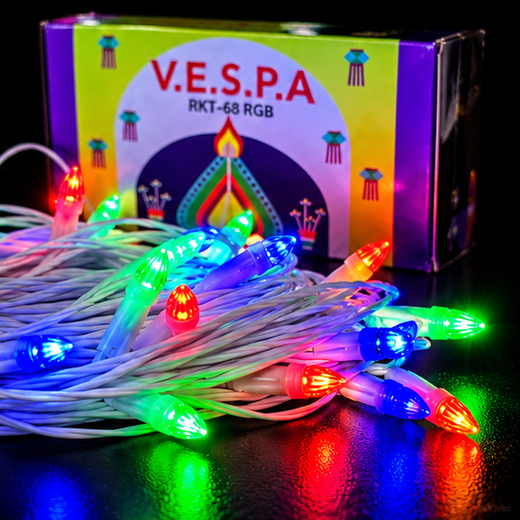 33M Multicolour RGB Rocket String Light (68/62 Bulb) (5 MM) (Print 45M) 🚀✨ - Image 2