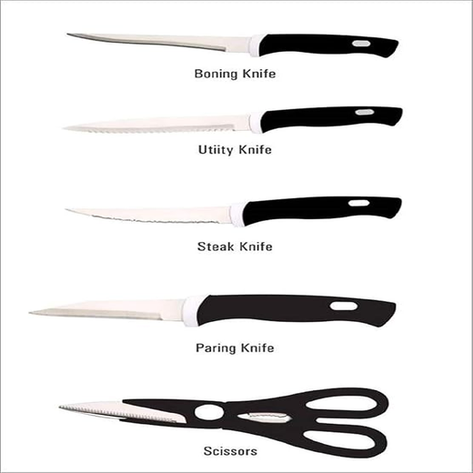 Wooden Kitchen Knife Set - Image 3