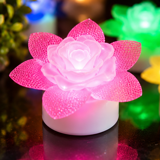 Flower LED Tea Light Candle🕯️🌺 (12 Piece) - Image 3