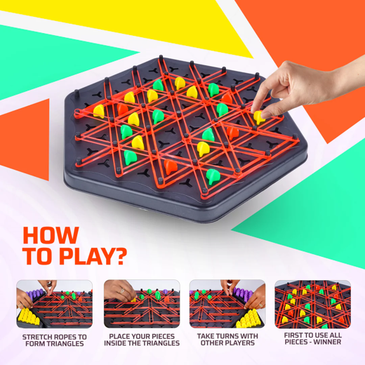 2in1 Combo - Triangle Chess & Topple Tree Board Game - Image 2
