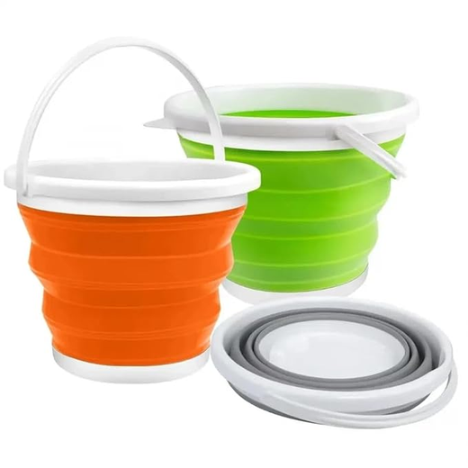 Portable Foldable Silicone Bucket 10L