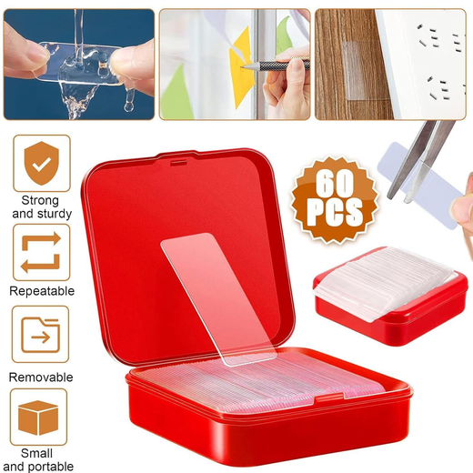 Waterproof Double-Sided Stick Adhesive Stickers (60Pcs) - Image 2