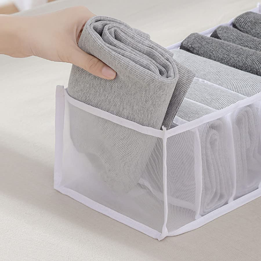 7 Grid Folding Clothes Organizer for Wardrobe (Medium Size) - Image 3