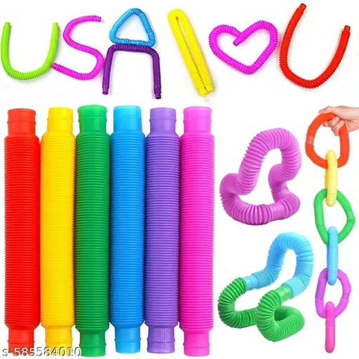 Big Fidget Pop Tube Ring (Set of 6)