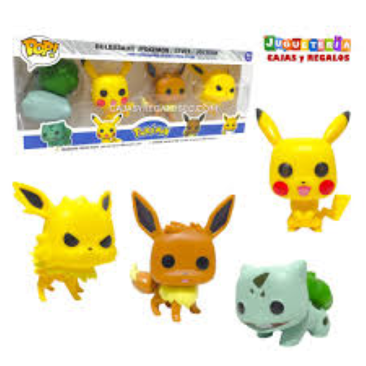 Set of 4 - pekachu pop figures net price 150