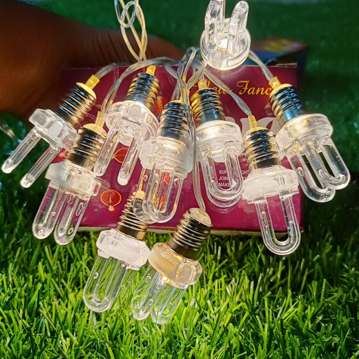 Big Holder Design Crystal Bulb String Light (10 Bulb) ✨💡 - Image 4