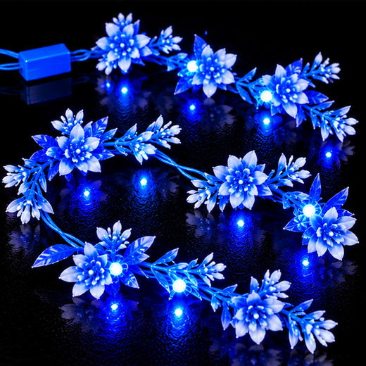 32 Bulb Blue Light Patta String Light ✨ - Image 3