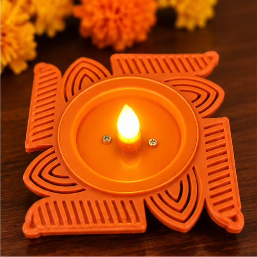 Big Swastik Water Sensor Diya (10 Piece Box) 🪔 - Image 2