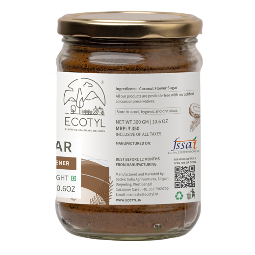 Ecotyl Coconut Sugar | Blossom Sugar | Natural Sweetener | 300g - Image 4