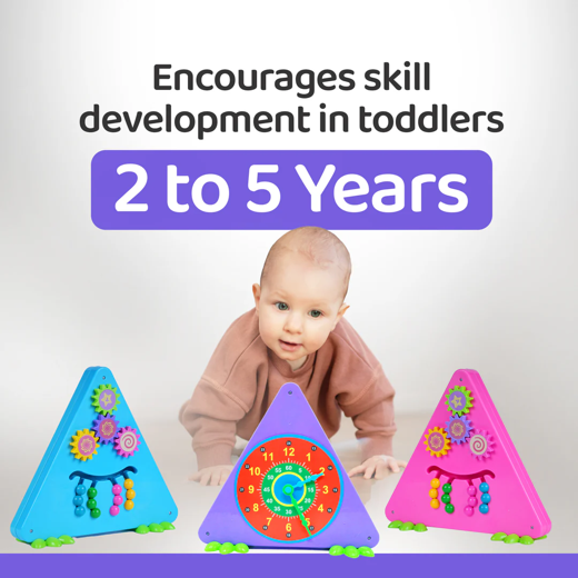 FLYI 3-in-1 Activity Triangle Toy for Kids 3+ Years - Image 2