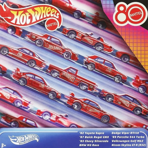 8pcs set - HW silver series 80th anniversary set - Image 4