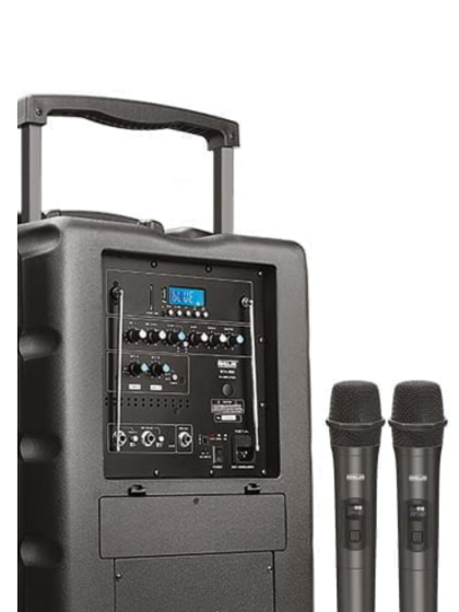 Ahuja BTA-880 Portable Trolley PA Speaker System with Dual Wireless Mics (50 Watts) - Image 4
