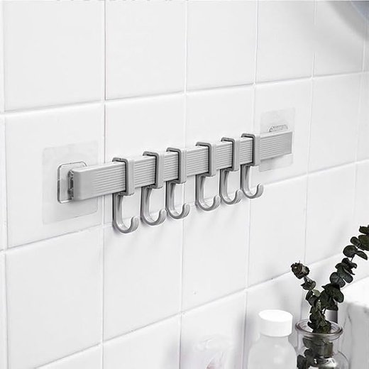 6 in 1 Adjustable Storage Slider Hooks