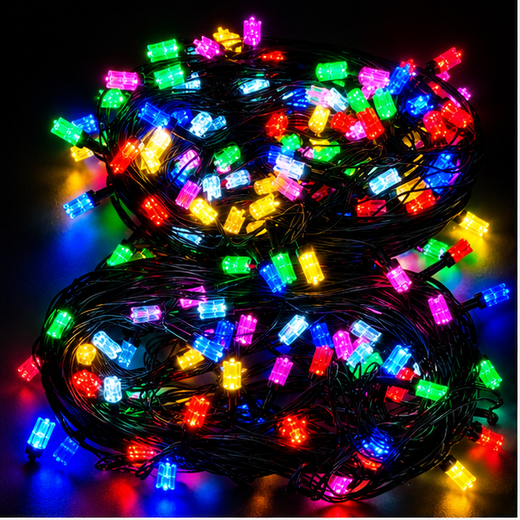 80M Fan Design Multicolour String Light (400 Bulb) (Print: 115M) ✨