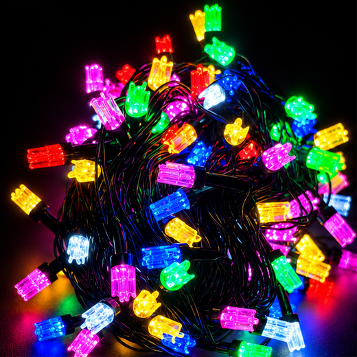 38M Fan Design Multicolour String Light (178 Bulb) (Print: 60M) ✨