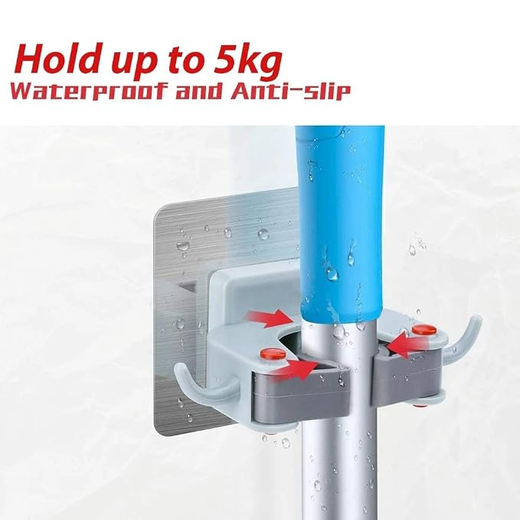 1 Slot Broom Holder Mop Hook - Image 2