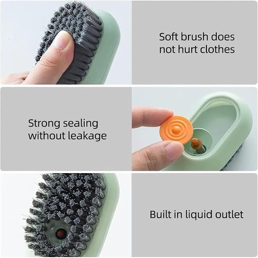 Shoe Cleaning Soap Dispensing Cleaning Brush - Image 3