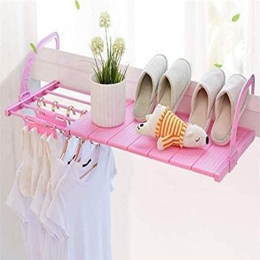 Balcony Clothes Drying Rack Towel Holder - Image 2