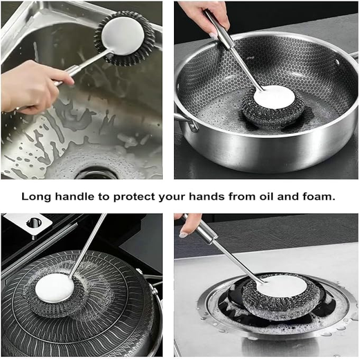 Steel Handle Dish Cleaner - Image 4
