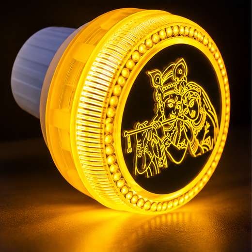 Radha Krishna LED 2 Pin Night Lamp (MG45) (Size: 8cm) - Image 4