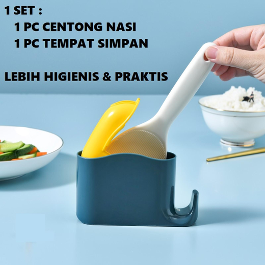 Centong Nasi Rice Spoon + Holder