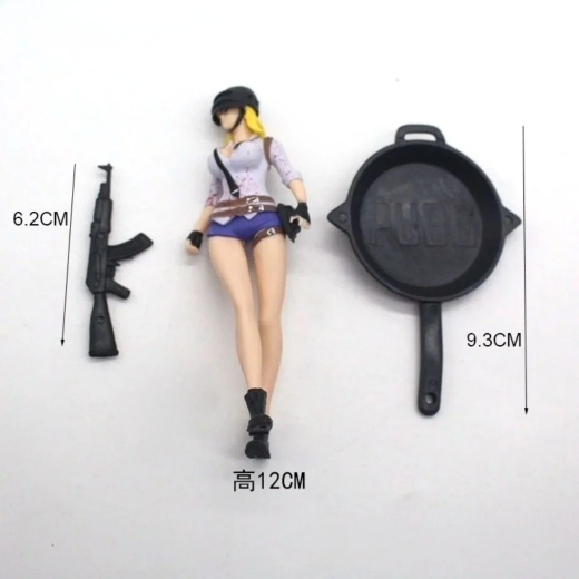 Pubg Boy & Girl Set 13 cm /12 cm Action figures