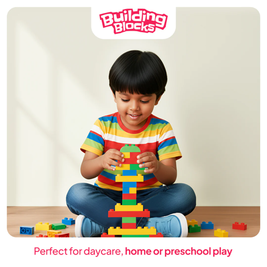 Flyi 80-Piece Building Blocks – Creative, Colorful & Fun for Kids - Image 2