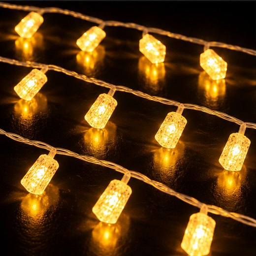 Crystal Cylinder Curtain Light (10 lines) ✨ - Image 3