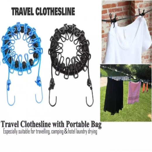 Portable Clothesline with 12 Clips (Dori)