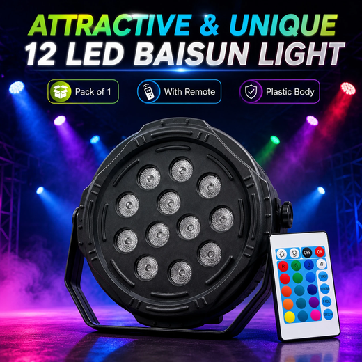 RGB 12 LED Multicolour Par Light ✨ - Image 2
