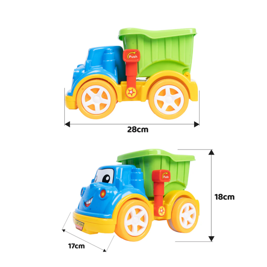 FLYI Durable Dumper Truck Toy – Heavy Duty Friction-Powered Fun for 2+ Years - Image 3