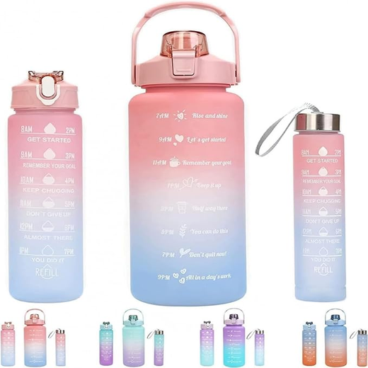 Set of 3 Water Bottle with Motivational - Image 3