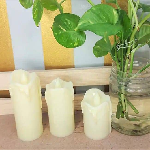 Smokeless LED Tea Light Candle (Set Of 3)🕯️ - Image 2