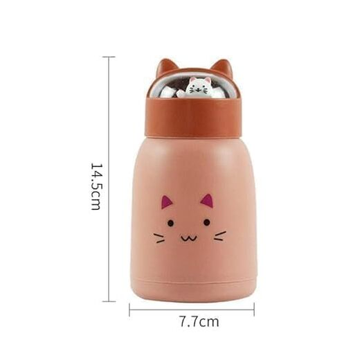 Cute Cat Kids Glass Water Bottle - Image 4