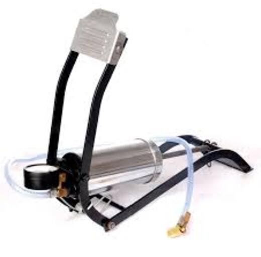 Steel foot pump