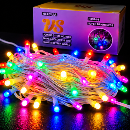 25M Multicolour Frosed String Light (98/84 Bulb) (Print 35M) ✨