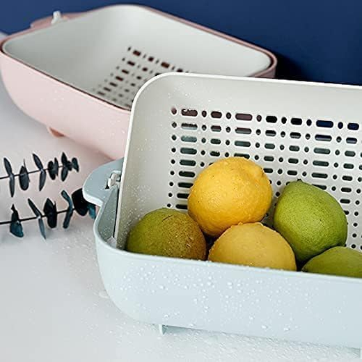Double Layer Rotatable Drain Basket