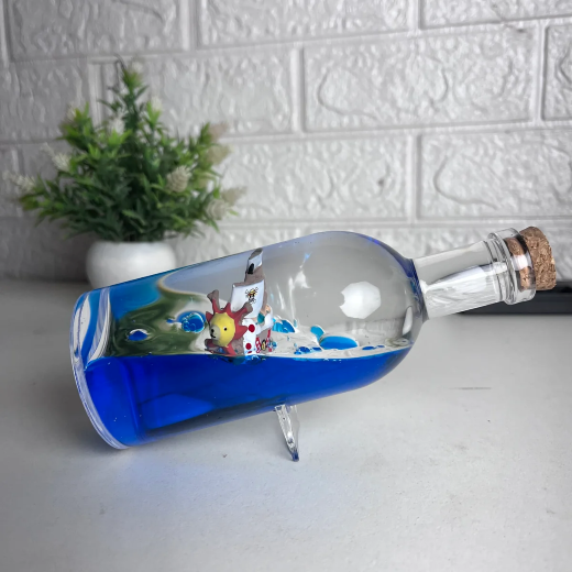 Big Round glass bottle luffy ship showpeice - Image 2