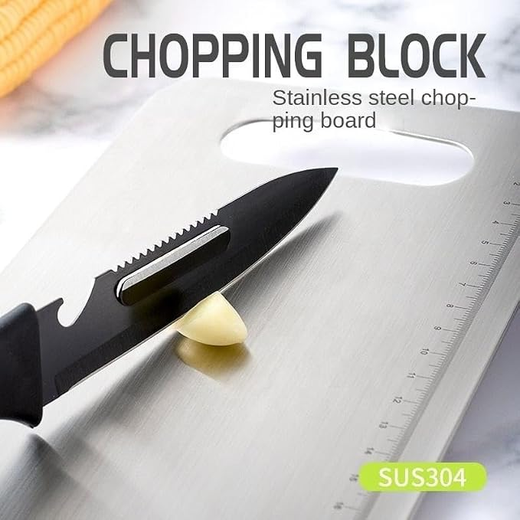 Stainless Steel Multipurpose Chopping and Cutting Board - Image 3