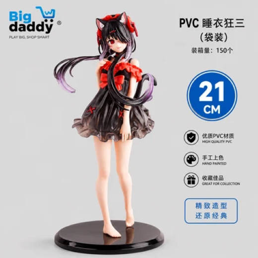 Tokisaki cat ears Action fiqure 21 cm