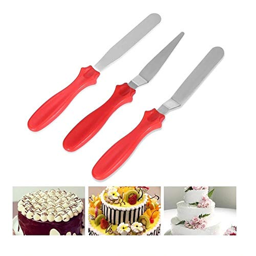 Steel Cake Knife Icing Spatula 3Pcs Set - Image 2