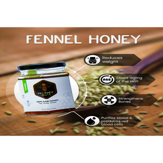 Fennel Raw Honey 300g - Image 2