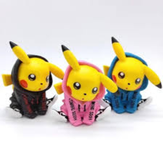 6 pc multicolor Pekachu pokimon set - Image 3