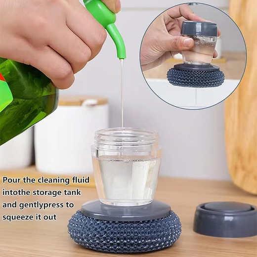 Kitchen Soap Dispensing Plam Brush - Image 4