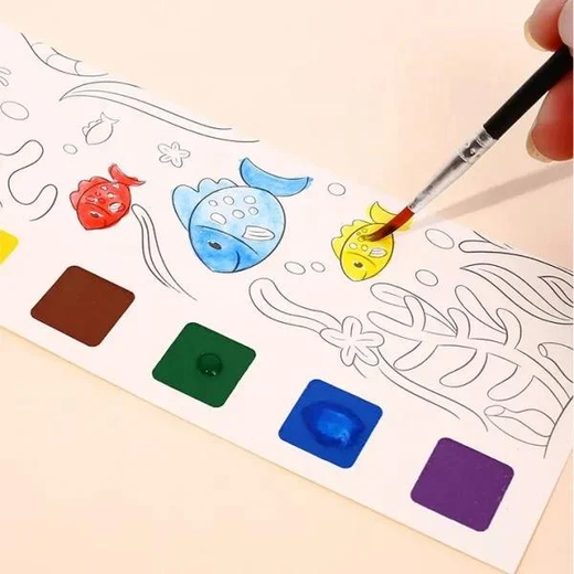 Coloring Water Drawing Books With Brush Pen - Image 2