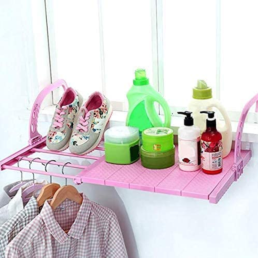 Balcony Clothes Drying Rack Towel Holder