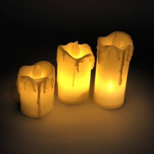 Smokeless LED Tea Light Candle (Set Of 3)🕯️ - Image 3