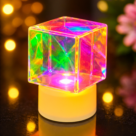 24 Piece Box Rainbow Colour Square Design LED Candle 🕯️
