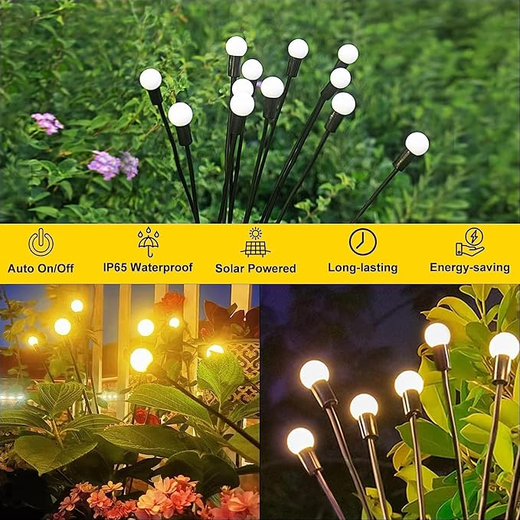 8 LED Solar Powered Firefly - Image 2