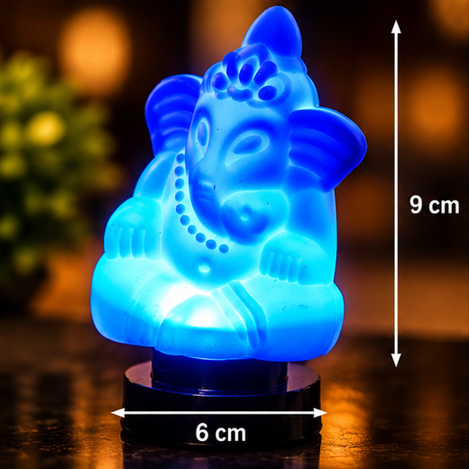 Ganesh Ji Light (Mix Colours)- (1 Piece) - Image 3
